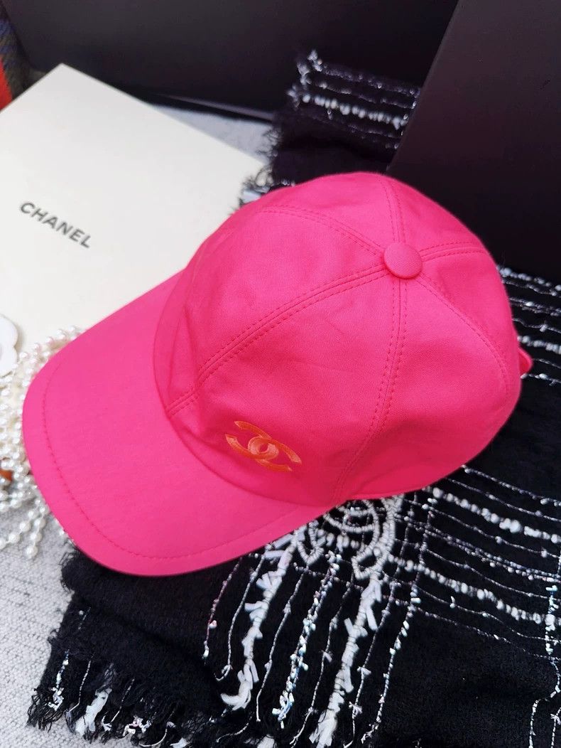 Chanel Chanel 21p rose double C embroidery logo baseball cap Size ONE SIZE - 8 Thumbnail