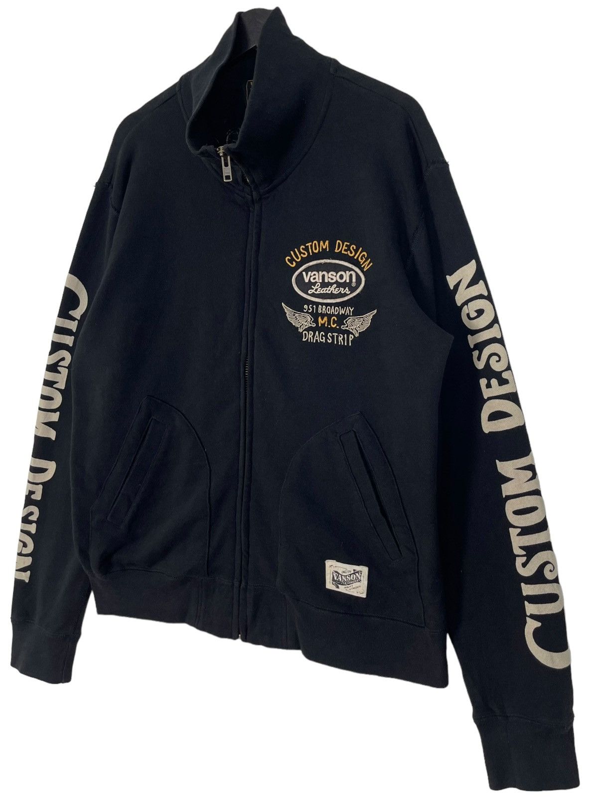 Vanson Leathers Vanson Leather Embroidered MC Drag Racing Jacket Size US L / EU 52-54 / 3 - 3 Thumbnail