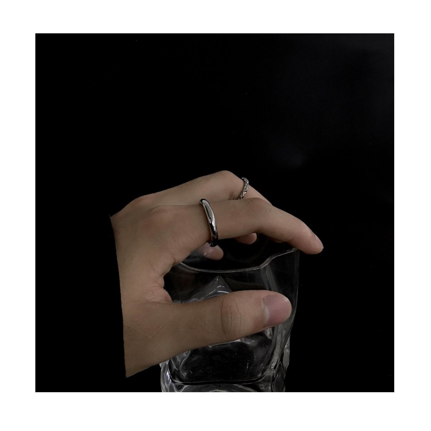 Jewelry Crazy Jewelry Rings Open Size Chrome Ring (Size 7-13) Size ONE SIZE - 3 Thumbnail