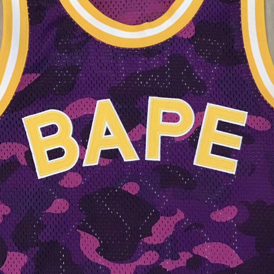 Bape BAPE STA Purple camo basketball tank top a bathing ape Size US M / EU 48-50 / 2 - 3 Thumbnail