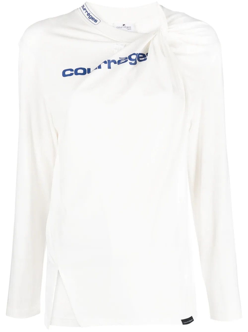 Courreges o1mle1224 Long Sleeve T-Shirts in White Size L / US 10 / IT 46 - 1 Thumbnail