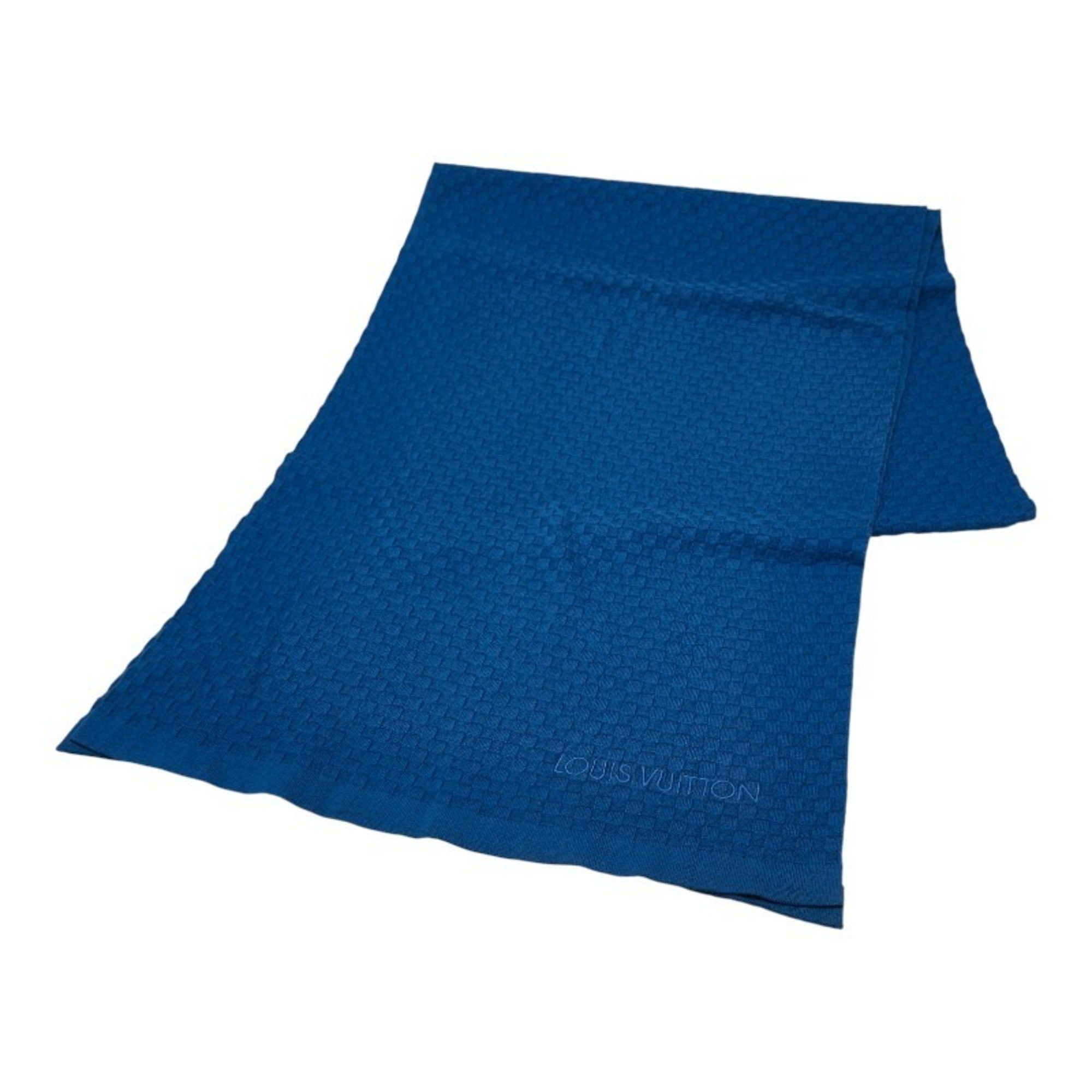 Louis Vuitton Louis Vuitton scarf, blue cotton and cashmere, women's. Size ONE SIZE - 1 Thumbnail