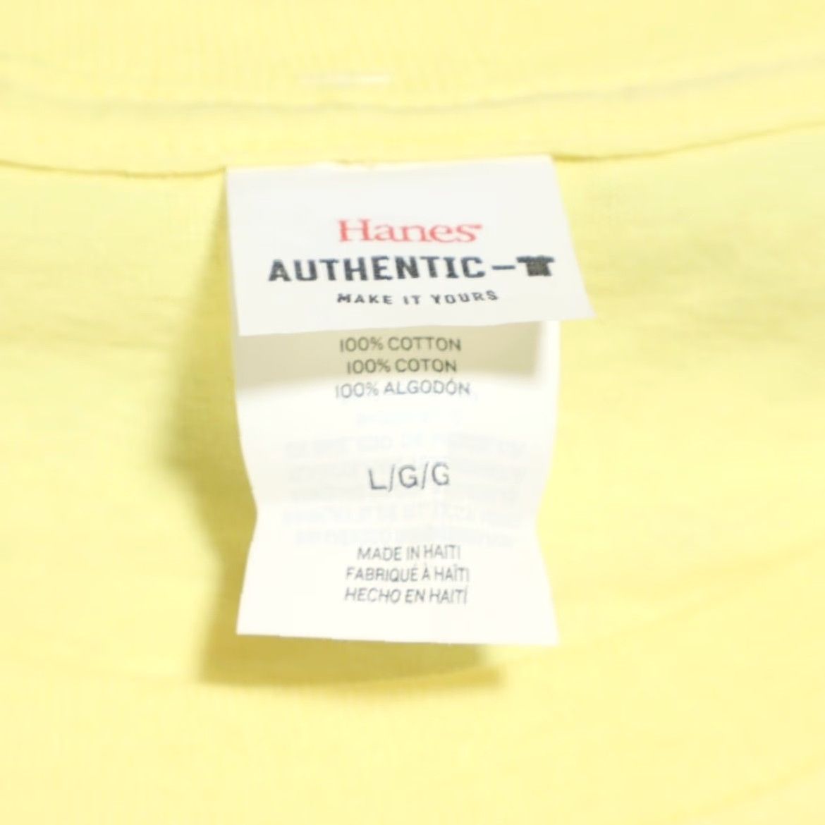 Hanes Hanes Woody's Long Boards Solid T-Shirt Yellow Men's L Shirt Mens Size US L / EU 52-54 / 3 - 6 Thumbnail