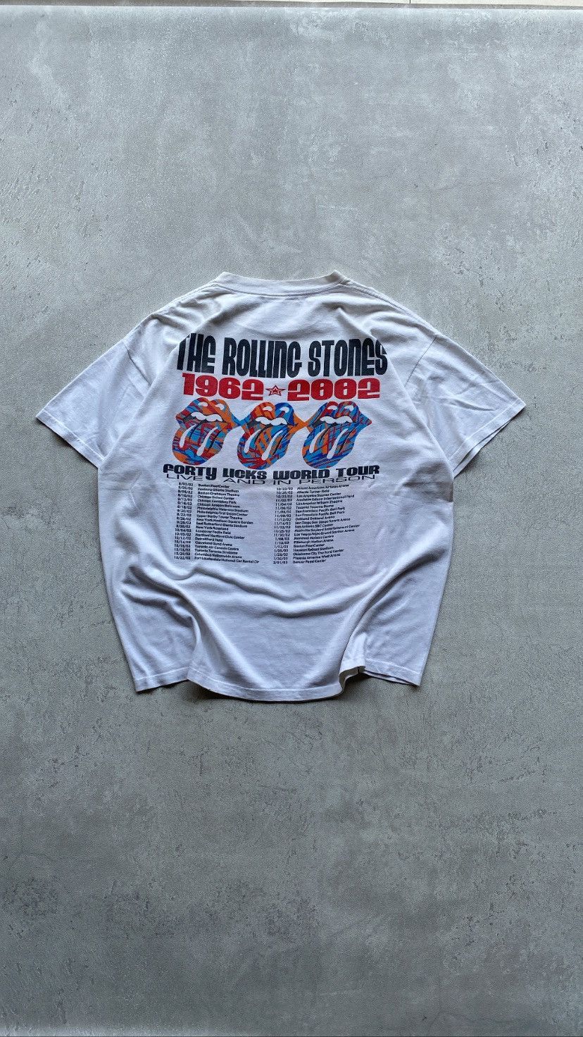 The Rolling Stones Vintage The Rolling Stones 40 Licks World Tour 1962 ✩ 2002 Size US XL / EU 56 / 4 - 5 Thumbnail