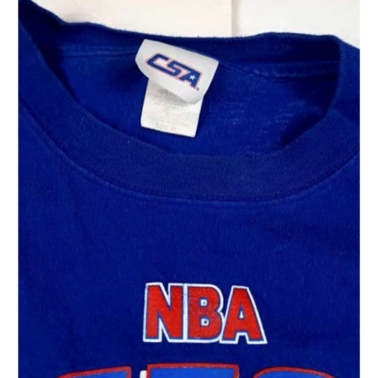 NBA VINTAGE Nike NBA Detroit Pistons Basketball Central Division X-Large T-Shirt Blue Mens Size US XL / EU 56 / 4 - 4 Thumbnail