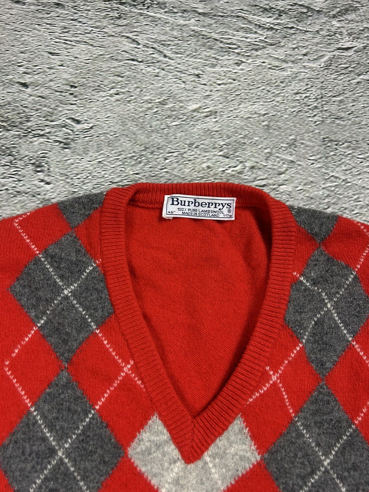 Burberry Burberrys vintage red sweater wool Size US M / EU 48-50 / 2 - 2 Thumbnail