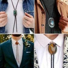 Vintage Vintage 50's green stone Bolo tie Size ONE SIZE - 8 Thumbnail