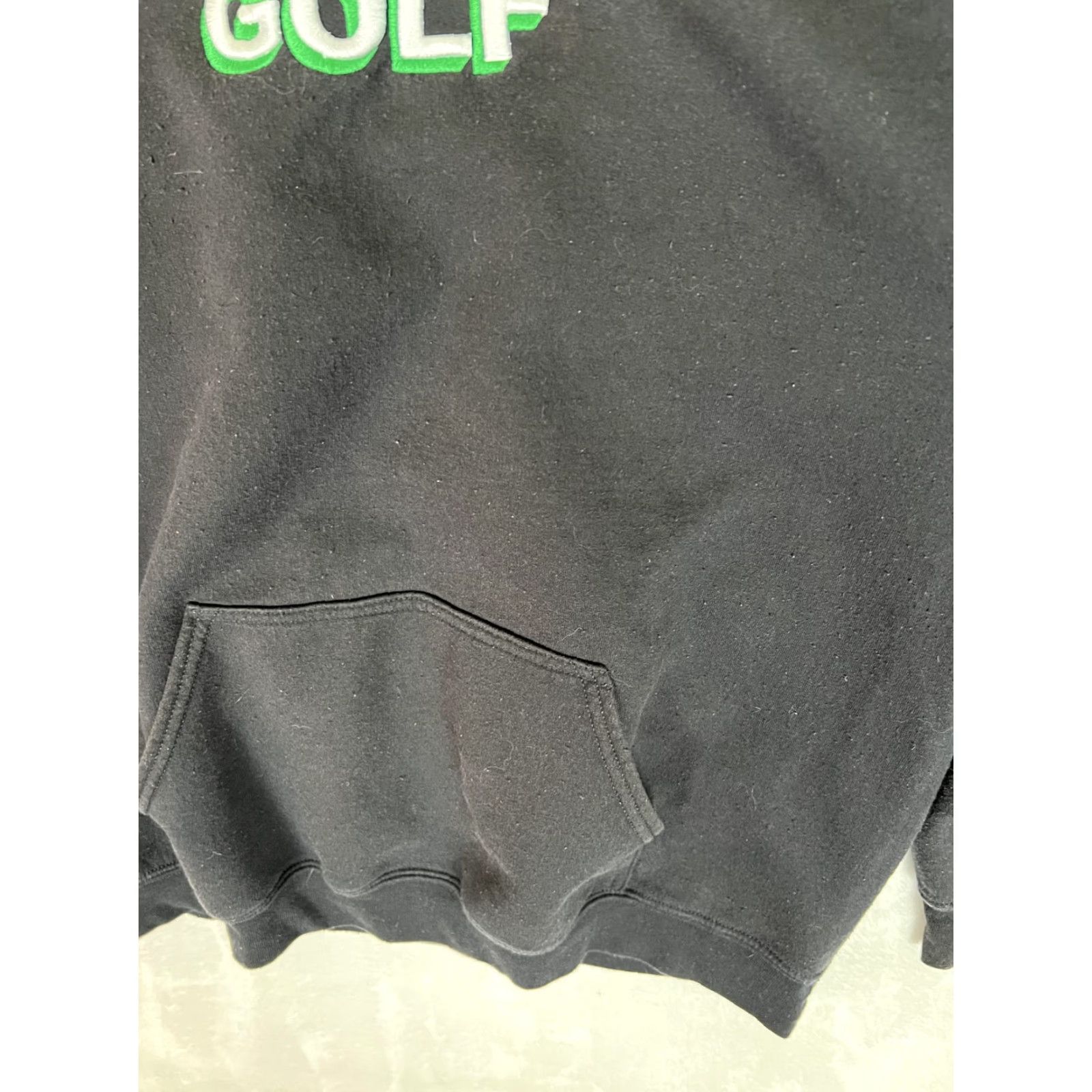 Golf Wang GOLF Hoodie Mens L Black Embroidered Logo Pullover Graphic Print Pocket Crew Neck Size US L / EU 52-54 / 3 - 4 Thumbnail