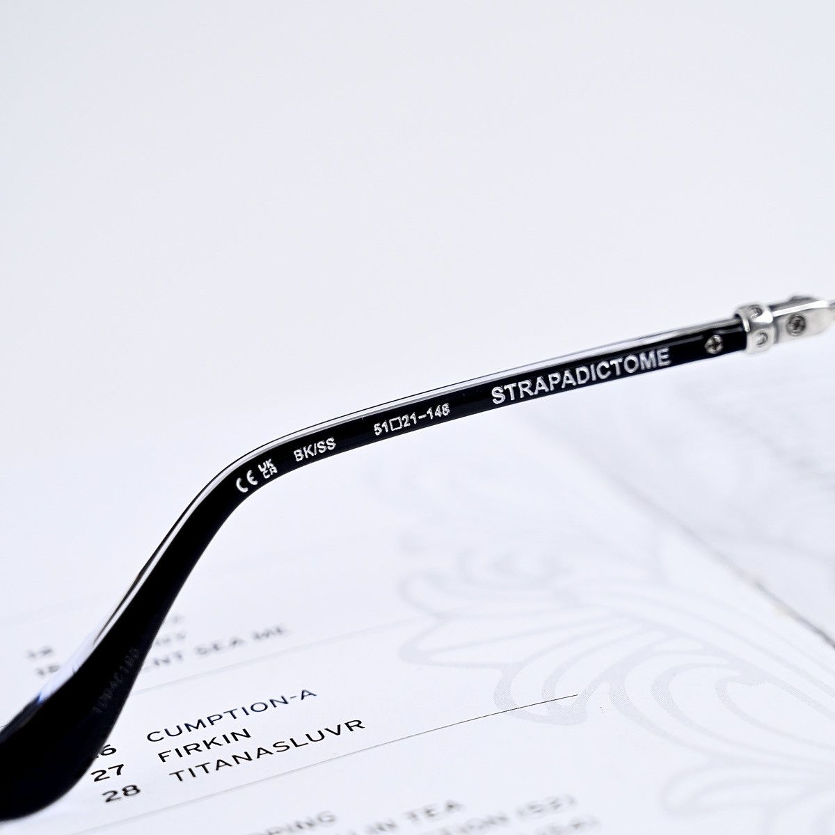 Chrome Hearts CHROME HEARTS STRAPADICTOME GLASSES Size ONE SIZE - 10 Thumbnail