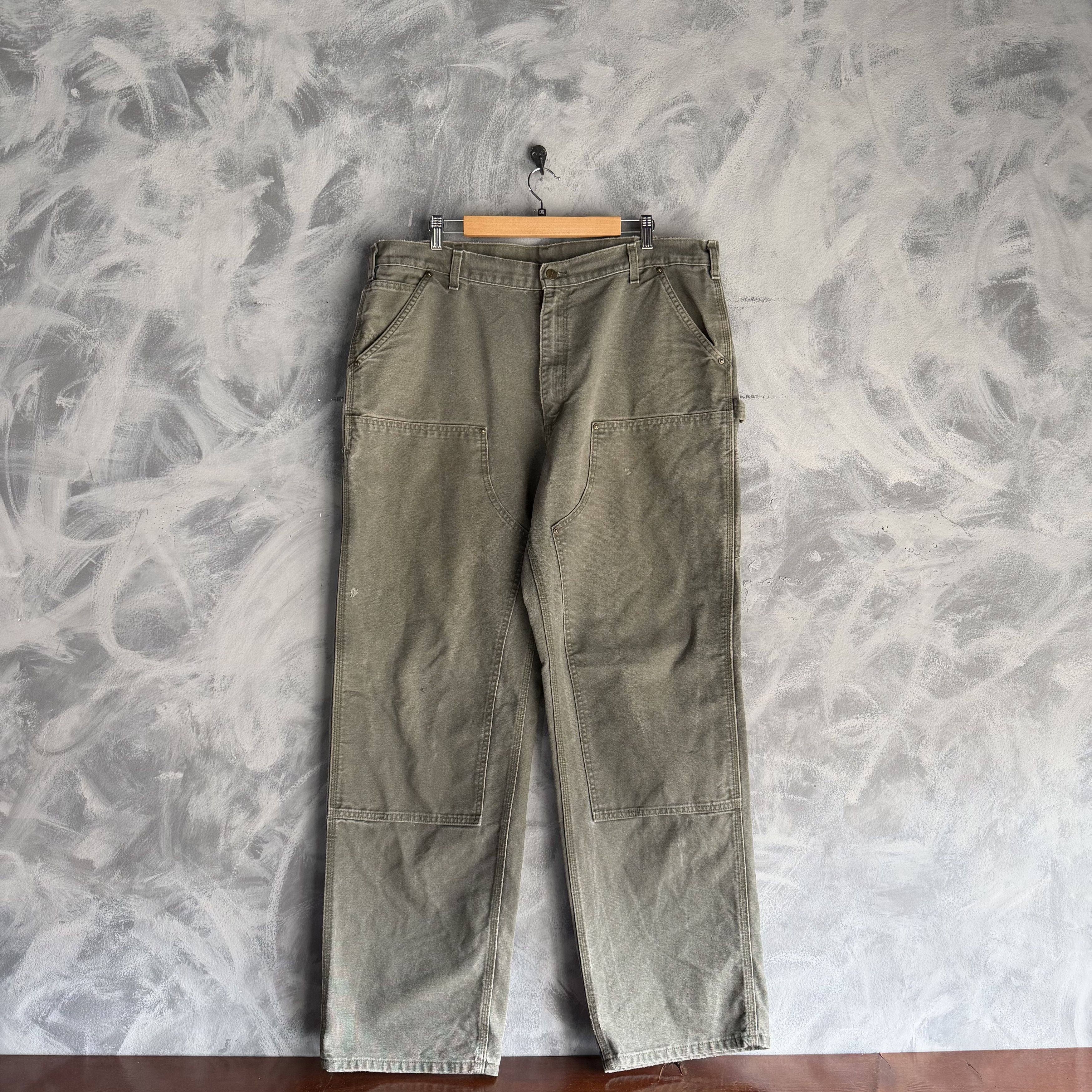 Carhartt Vtg Carhartt Double Knee Pants Mens (40x32) Faded B136 MOS Size US 40 / EU 56 - 1 Thumbnail