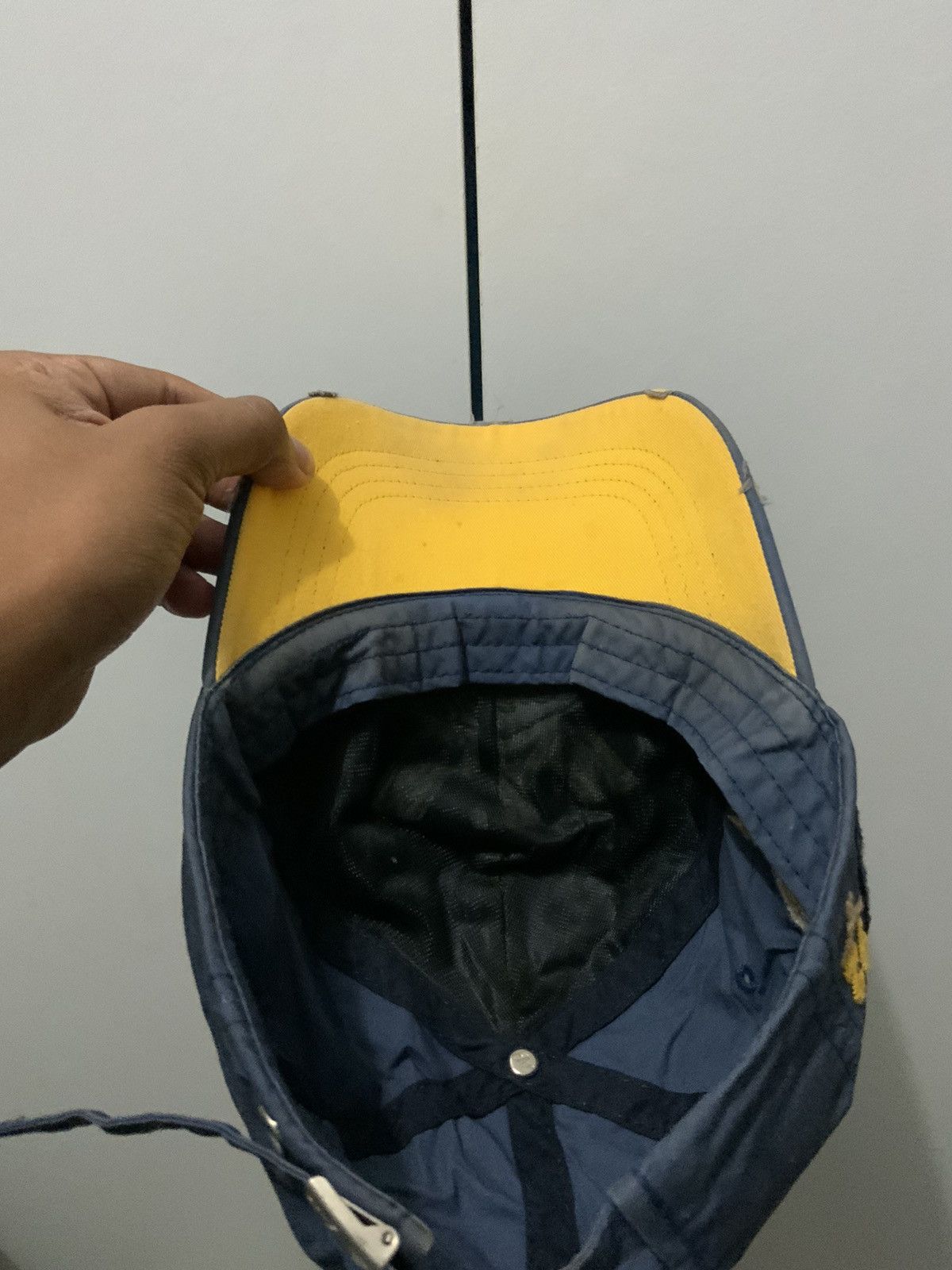 Japanese Brand NYU Champ 92 Big Logo Fade Distressed Hat Cap Size ONE SIZE - 8 Thumbnail