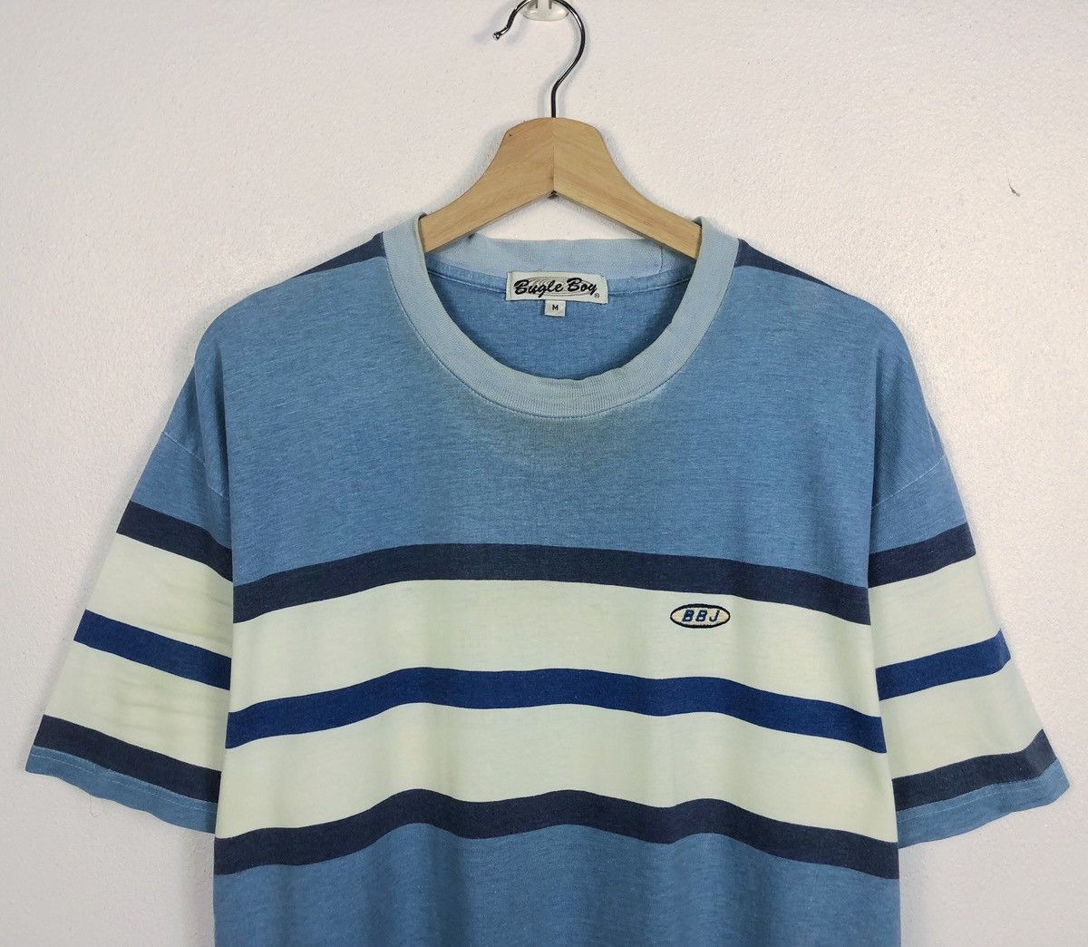 Bugle Boy × Vintage Rare Vintage Bugle Boy Stripes Tee Size US M / EU 48-50 / 2 - 2 Thumbnail