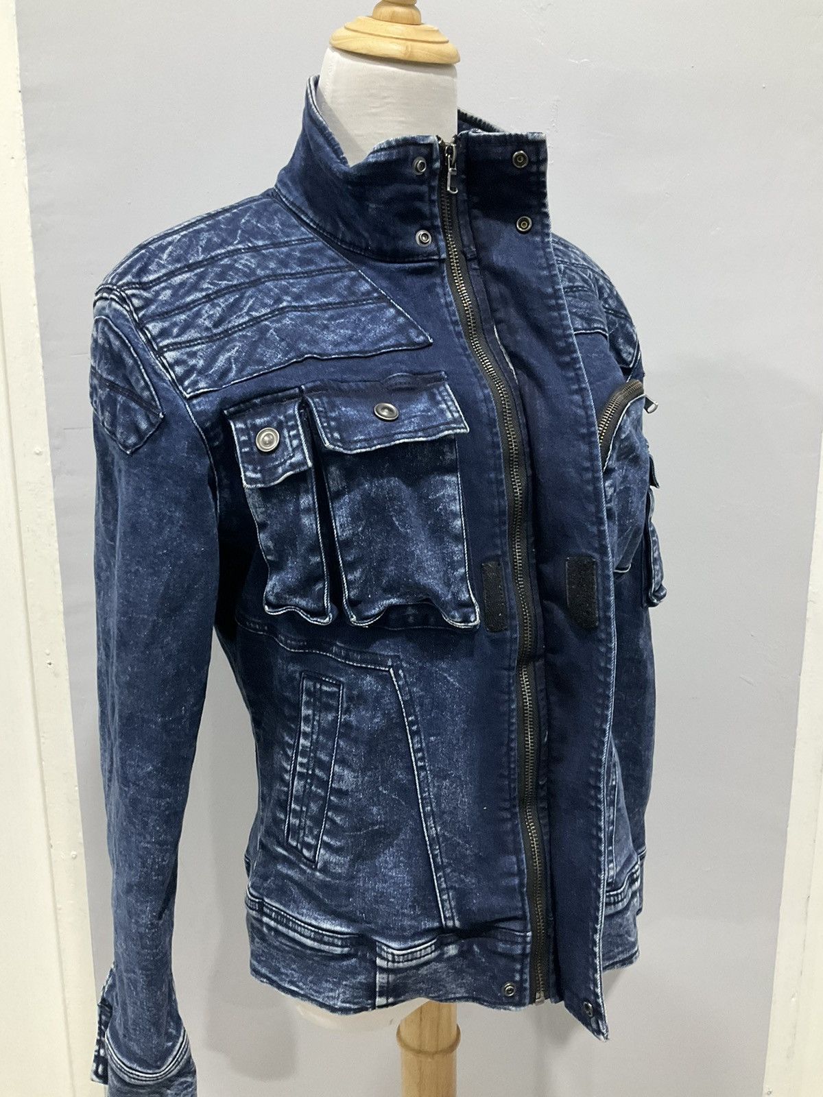 If Six Was Nine × Japanese Brand × Le Grande Bleu (L.G.B.) Rare Jacket Biker Denim Japan Brand Size S / US 4 / IT 40 - 7 Thumbnail