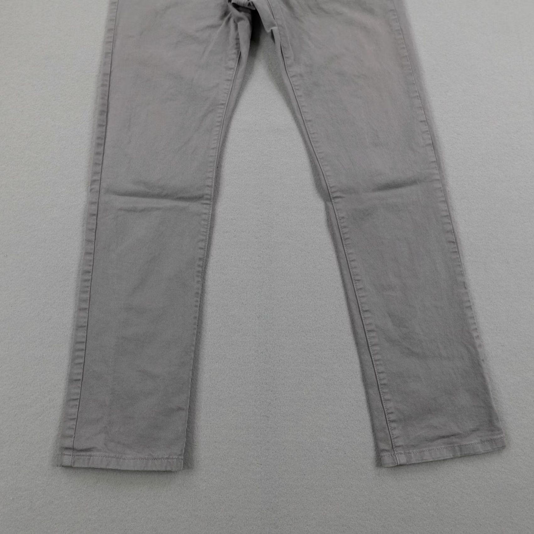 Flint And Tinder Flint And Tinder Pants Mens 28x30 Gray Chino Slim Fit 5 Pocket Straight Leg Workwear Size US 28 / EU 44 - 3 Thumbnail