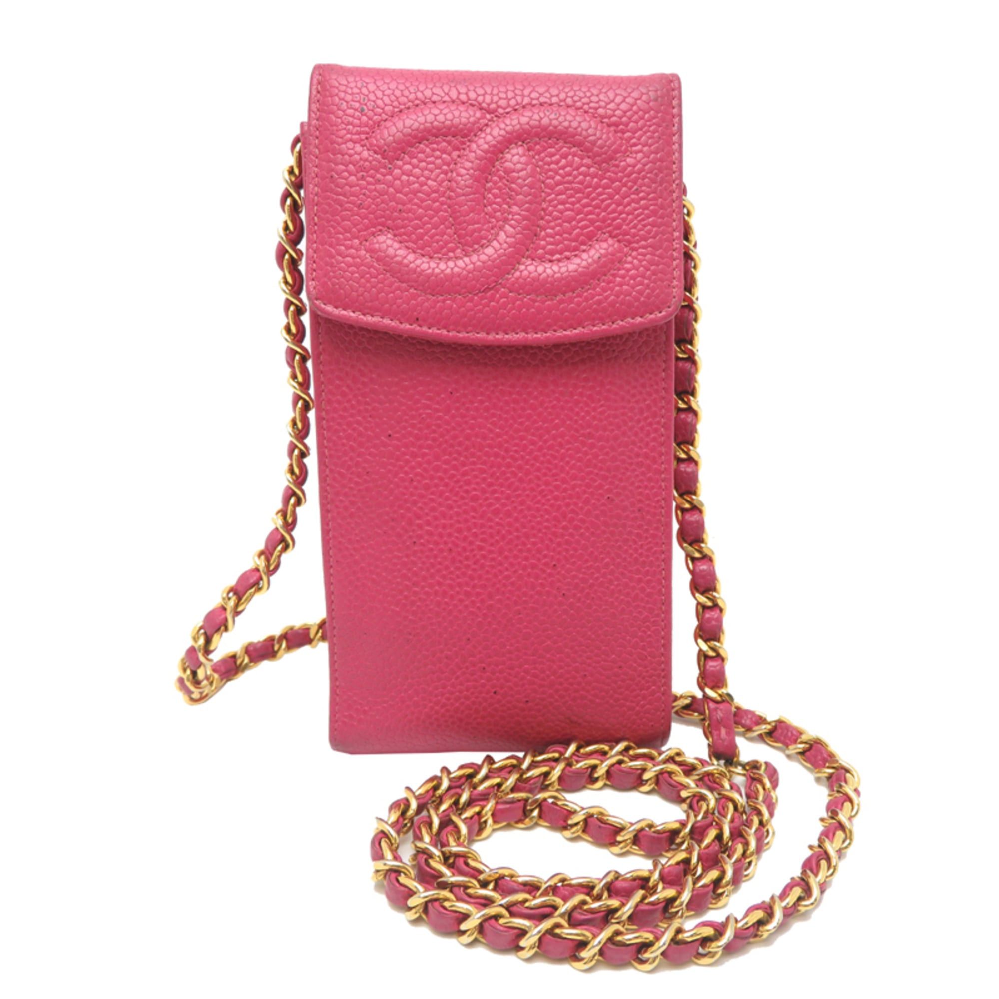 Chanel Chanel phone case for women, caviar leather, pink. Size ONE SIZE - 1 Thumbnail