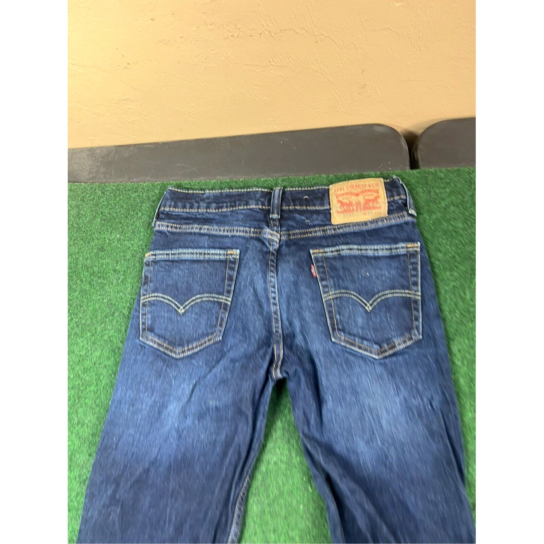 Levi's Levi 514 Men's Straight Fit Blue Stretch Denim Jeans Sz 29x32 Size US 29 - 2 Thumbnail