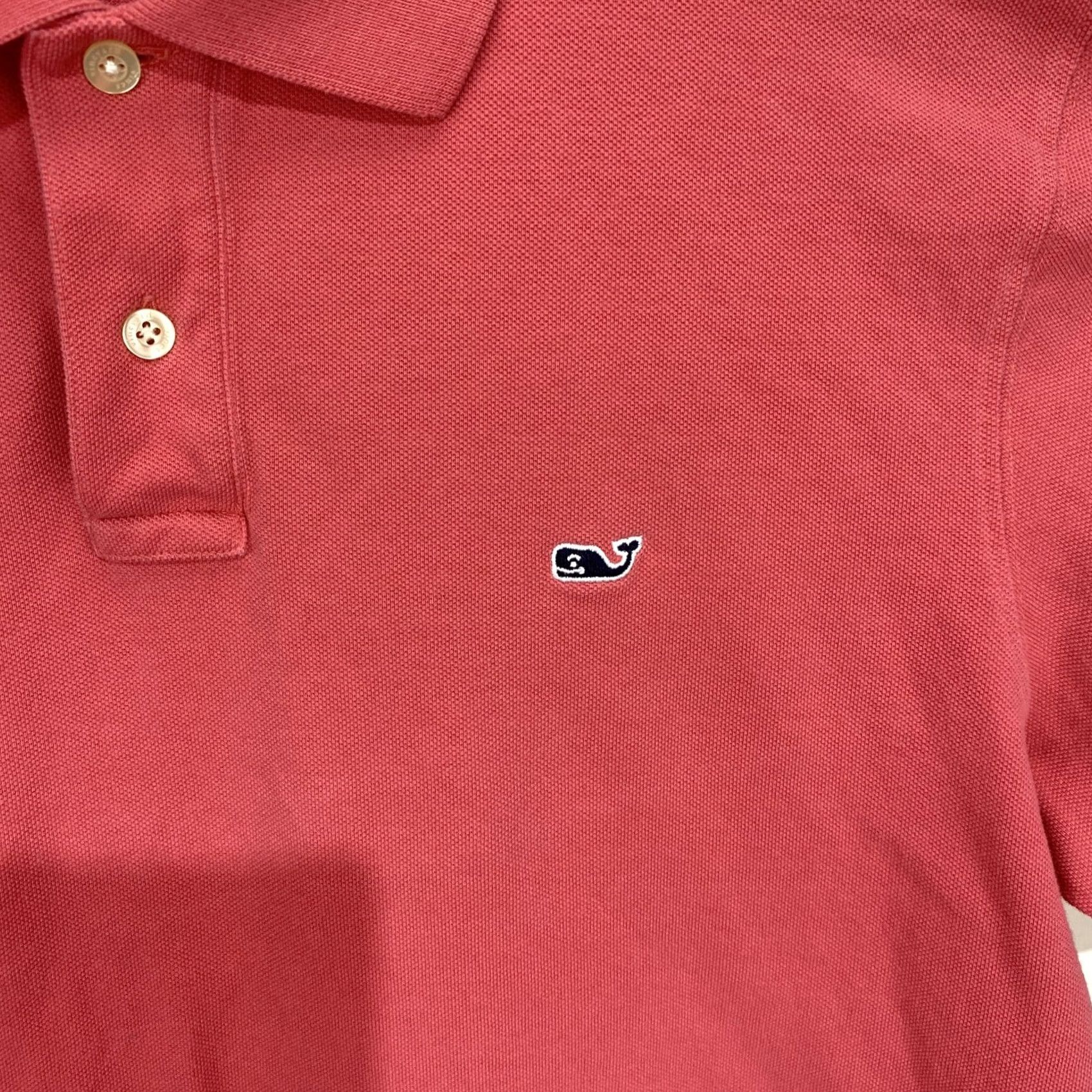 Vineyard Vines Vineyard Vines Classic Fit Short Sleeve Polo Shirt Men's Pink Medium Ocean Reef Polo Shirt USA Whale Logo Embroidered Button-Down Collar Vintage: No Size US M / EU 48-50 / 2 - 3 Thumbnail