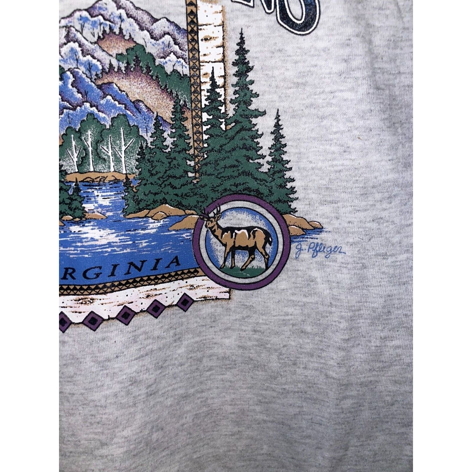 Signal Sport Vintage Luray Caverns Shirt Virginia Gray Nature Tee VTG 90s Size US S / EU 44-46 / 1 - 7 Thumbnail