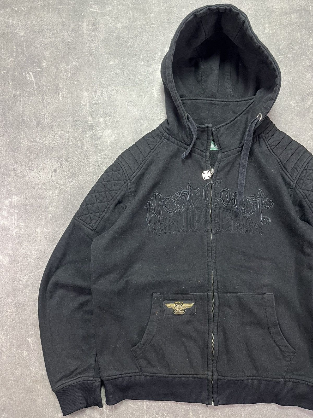 West Coast Choppers 00s West Coast Choppers Spellout Big Logo Hoodie XXL Rare Size US XXL / EU 58 / 5 - 3 Thumbnail