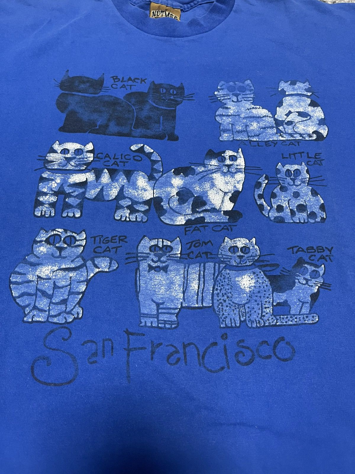 Nutmeg Nutmeg Vintage USA San Francisco Crazy Cats blue size XL Size US XL / EU 56 / 4 - 2 Thumbnail