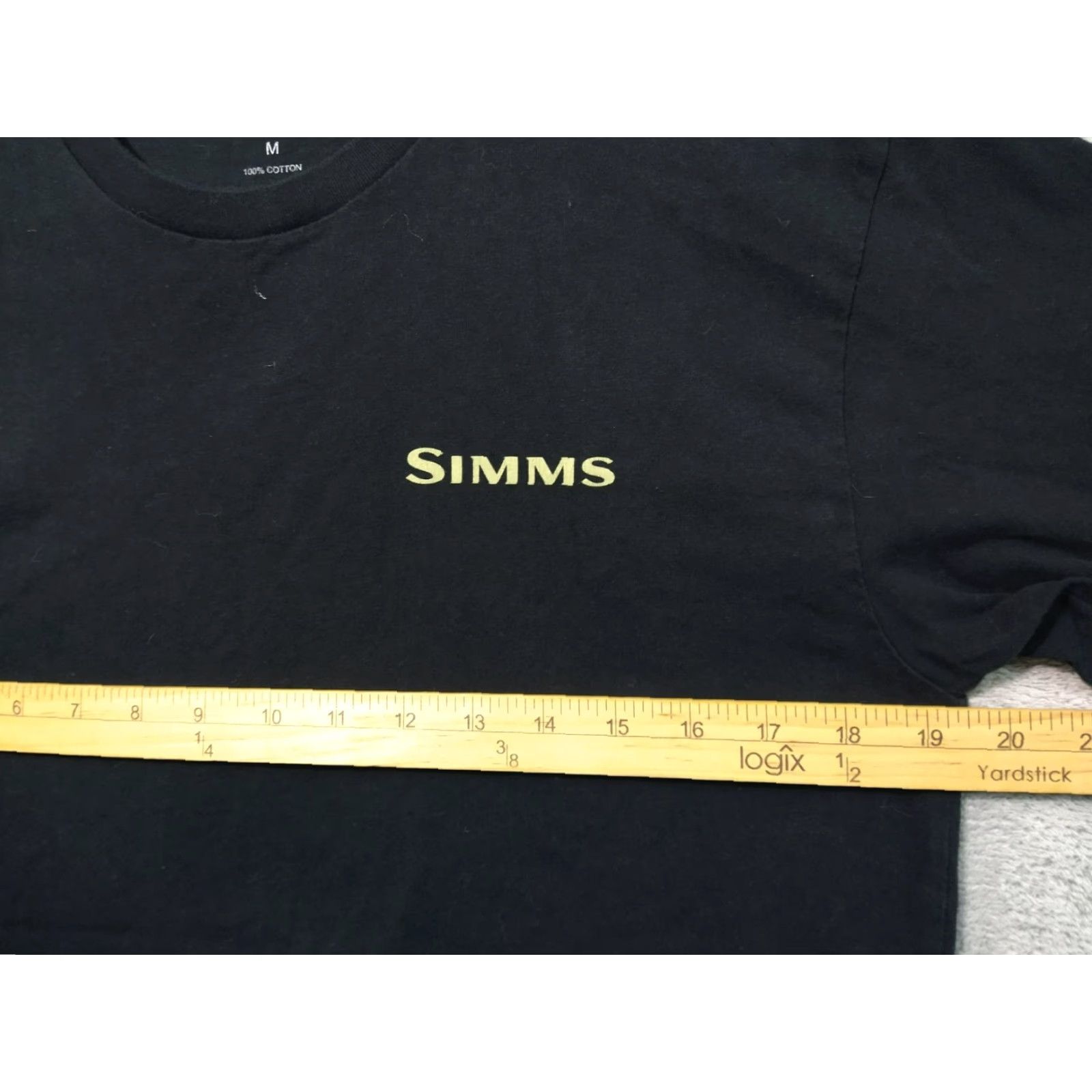 Vintage Simms Fishing Shirt Mens Medium Black Graphic Print Short Sleeve Outdoors Size US M / EU 48-50 / 2 - 4 Thumbnail
