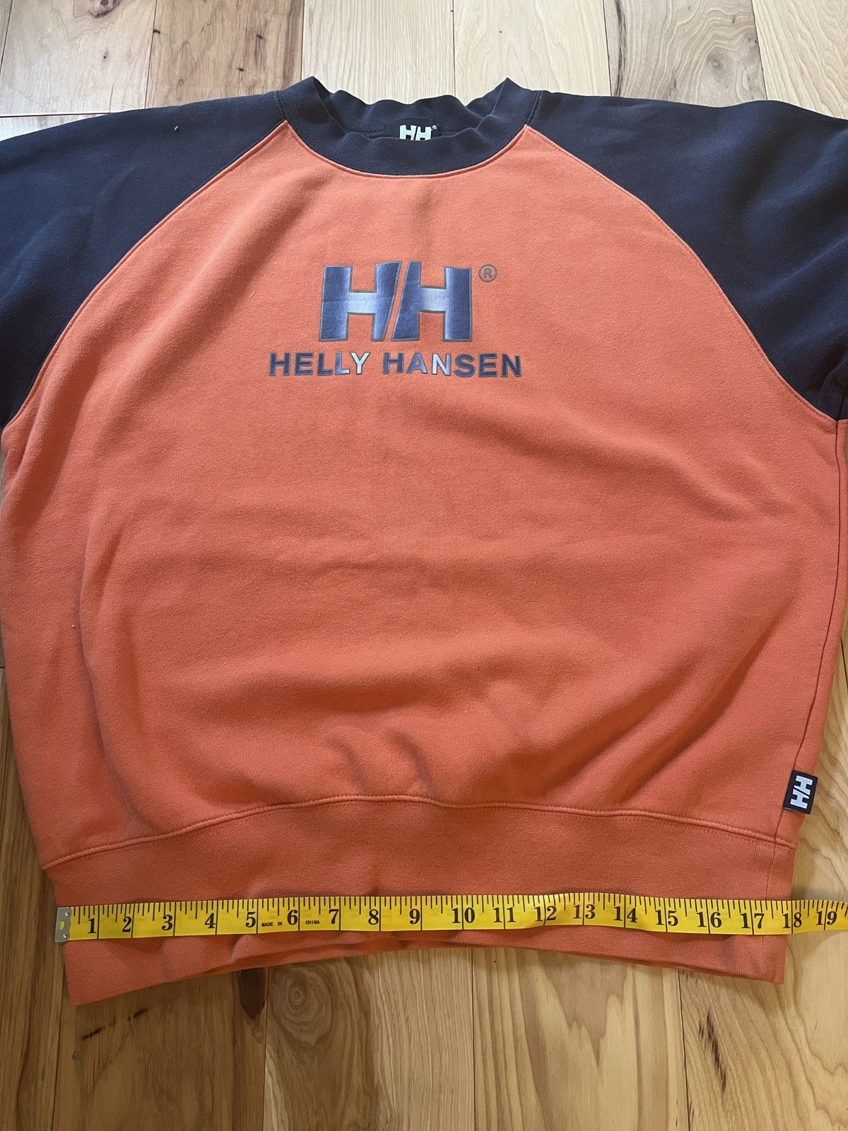 Helly Hansen Vintage navy blue and orange helly hansen sweatshirt Size US M / EU 48-50 / 2 - 2 Thumbnail