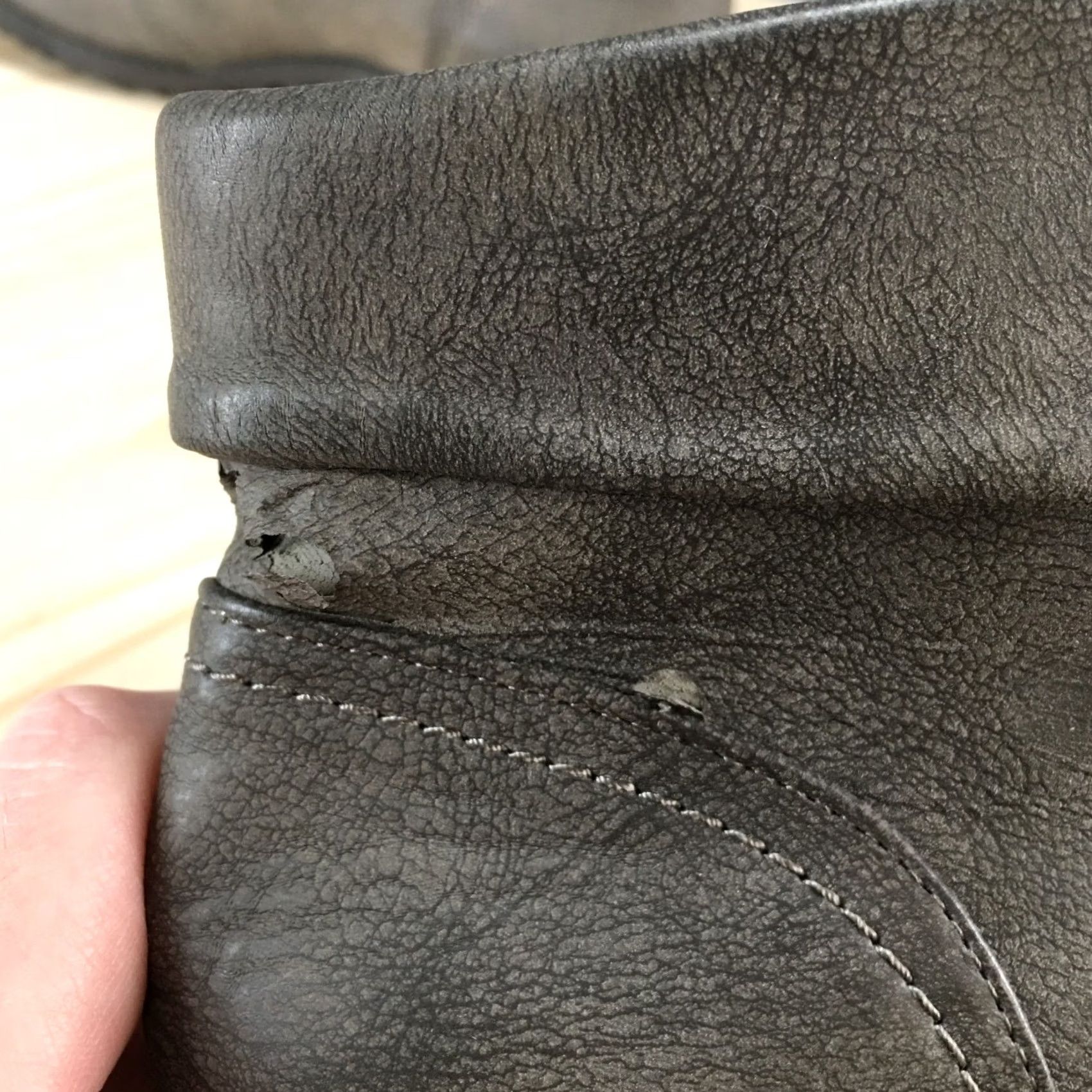 Vintage White Mountain Cliffs Boots Womens 9.5 M Tango Ankle Bootie Gray Faux Leather Casual Comfort Size US 10 / IT 40 - 6 Thumbnail