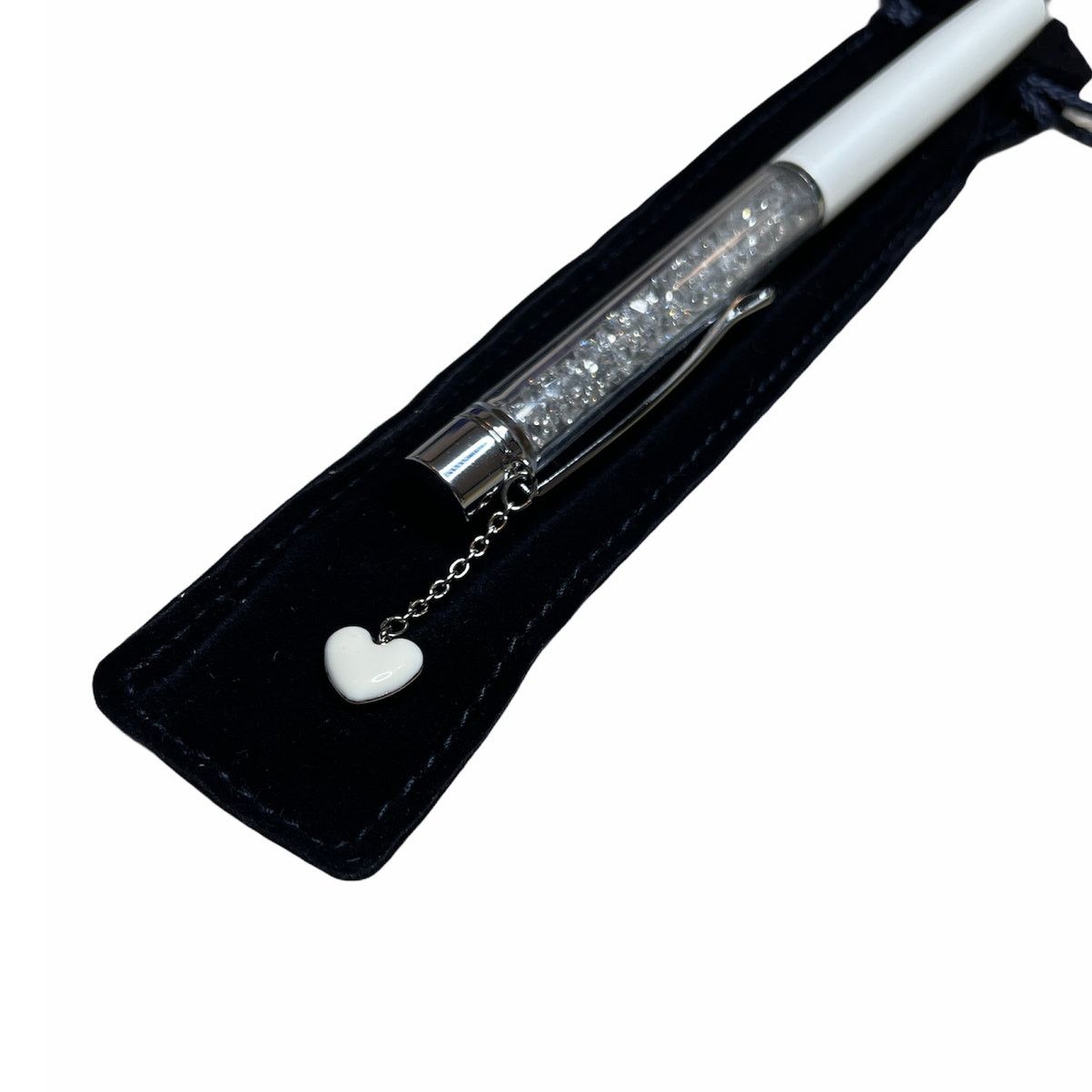 Swarovski Swarovski White Ballpoint Pen dangling heart charm new Size ONE SIZE - 9 Thumbnail