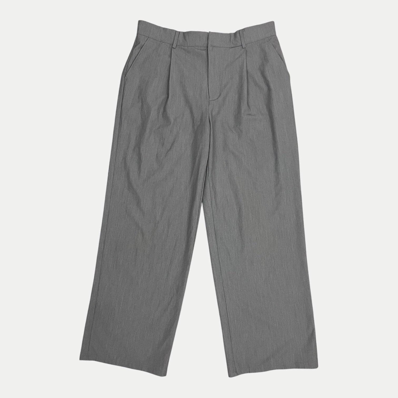 Cotton On Cotton On Grey Wide Leg High Rise Trousers Size 32" / US 10 / IT 46 - 1 Thumbnail