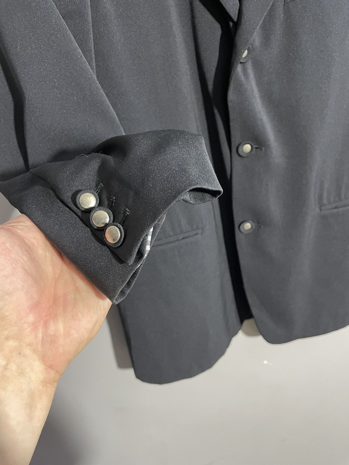 Marithe + Francois Girbaud Marithe Francois Girbaud S.P.Q.R. City Black Mens Blazer Size 50R - 5 Thumbnail