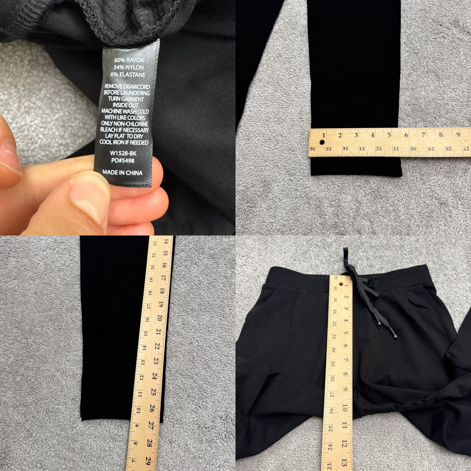 Vintage VINTAGE Betabrand Women's Jogger Pants XS Black Stretch Casual Travel 2010s Size 26" / US 2 / IT 38 - 8 Thumbnail