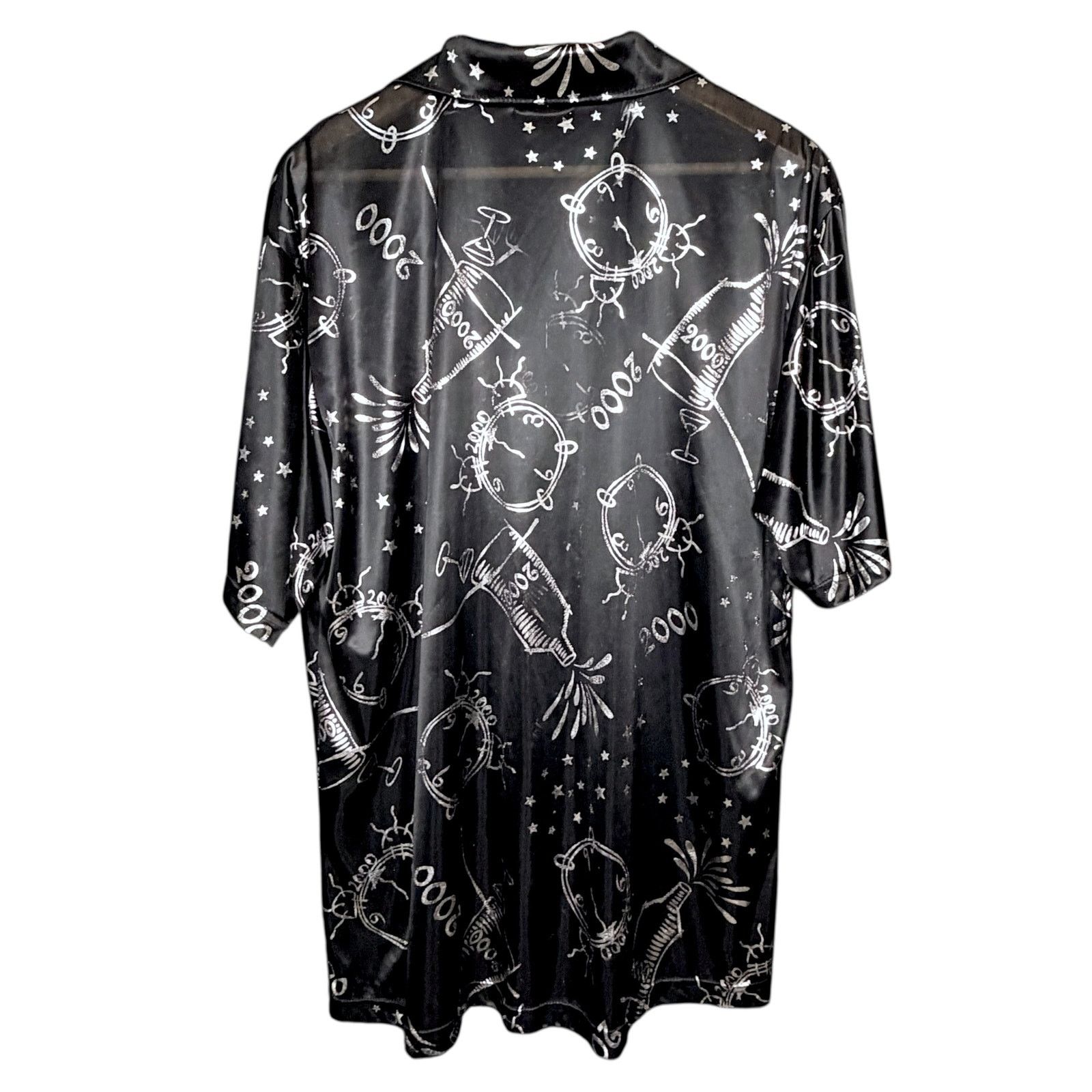 Other Vintage Y2K Club YMLA Y.M.L.A. New Year's 2000 Black Shirt Size US M / EU 48-50 / 2 - 3 Thumbnail