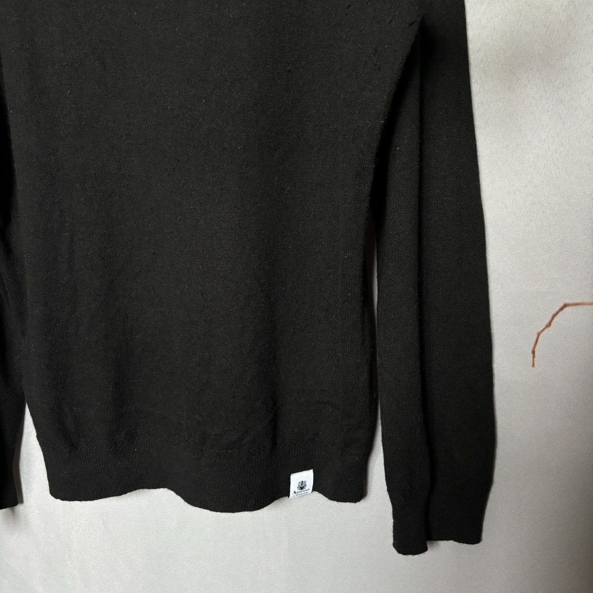 Aquascutum Aquascutum sweater black xl basic rare Size US XL / EU 56 / 4 - 3 Thumbnail