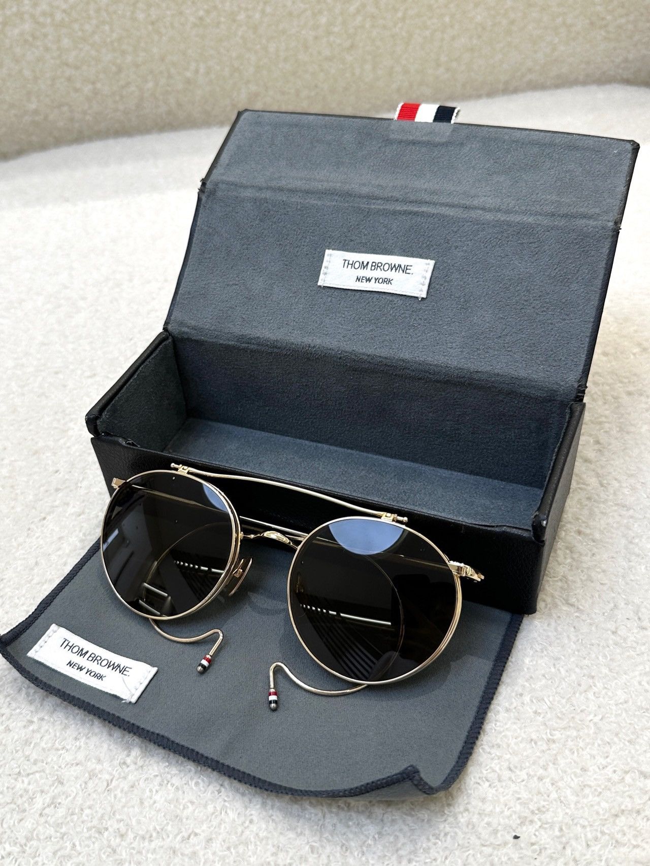 Thom Browne Thom Browne sunglasses flipped glasses Size ONE SIZE - 4 Thumbnail