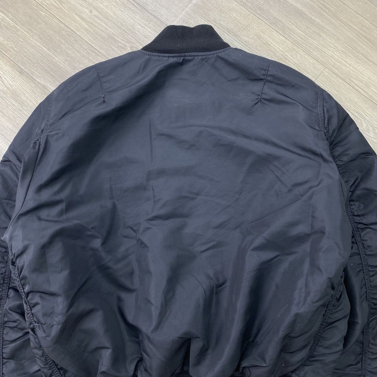 Alpha Industries Vintage Alpha Industries MA-1 Black Military Bomber Jacket Size US M / EU 48-50 / 2 - 9 Thumbnail
