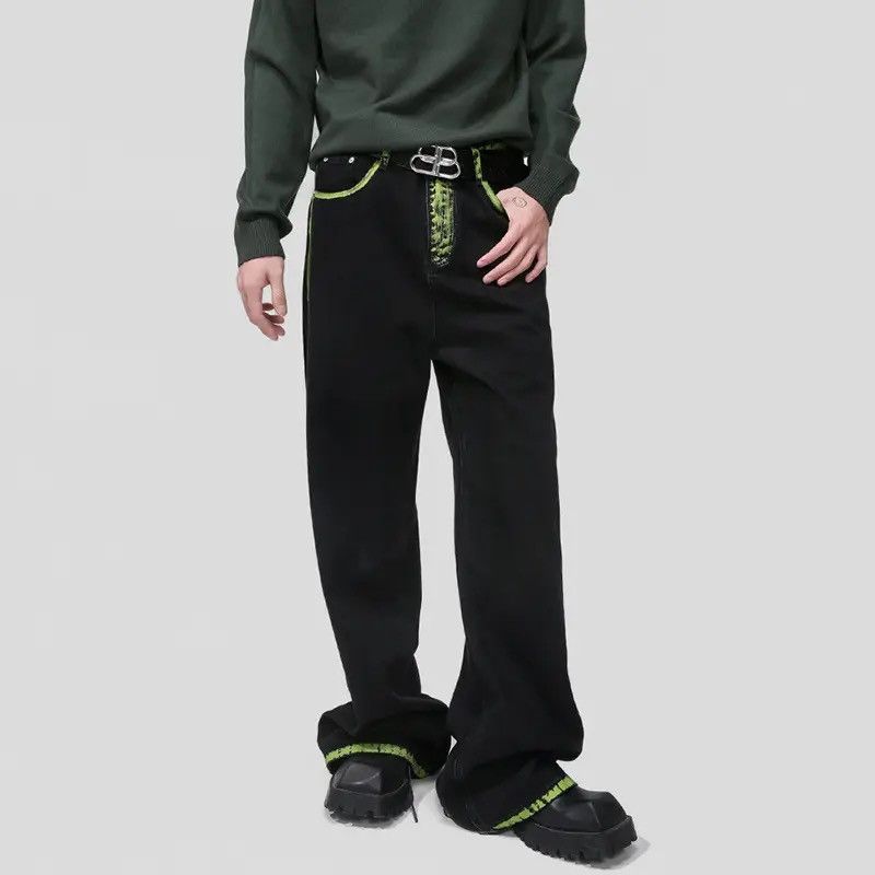 Designer × Japanese Brand Baggy loose jeans wide leg fashion streetwear pants Size US 30 / EU 46 - 1 Thumbnail