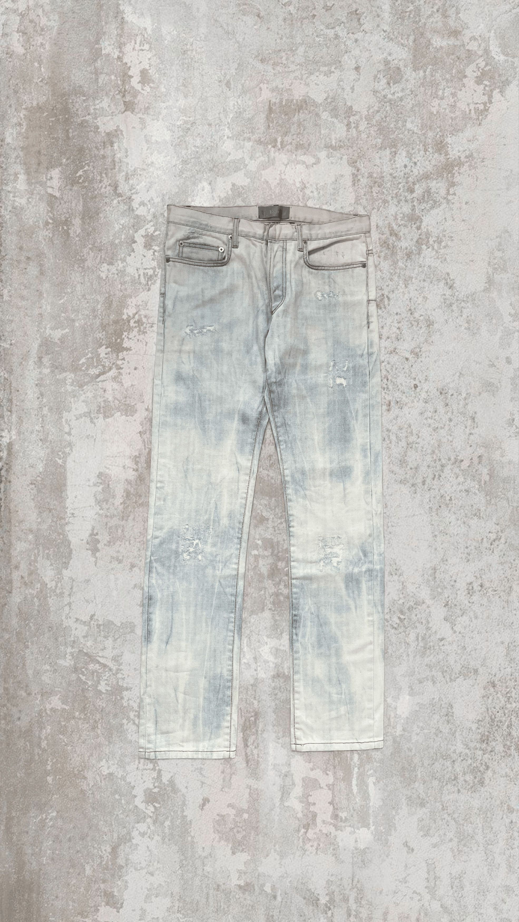 Dior × Hedi Slimane SS06 Dior Homme White Denim Jeans | Grailed