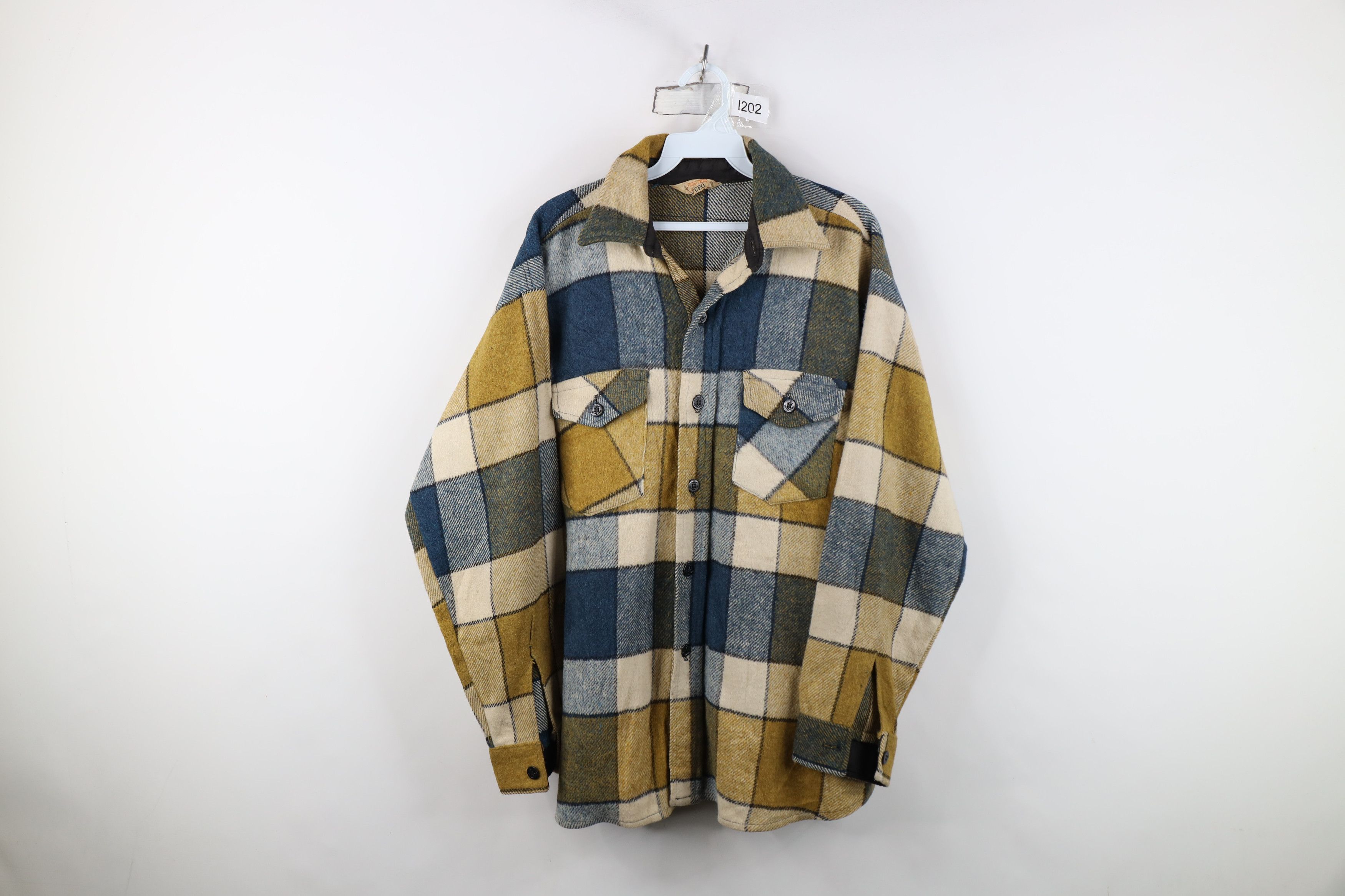 Vintage 50s 60s Streetwear Button Shirt Jacket Jac Shirt USA