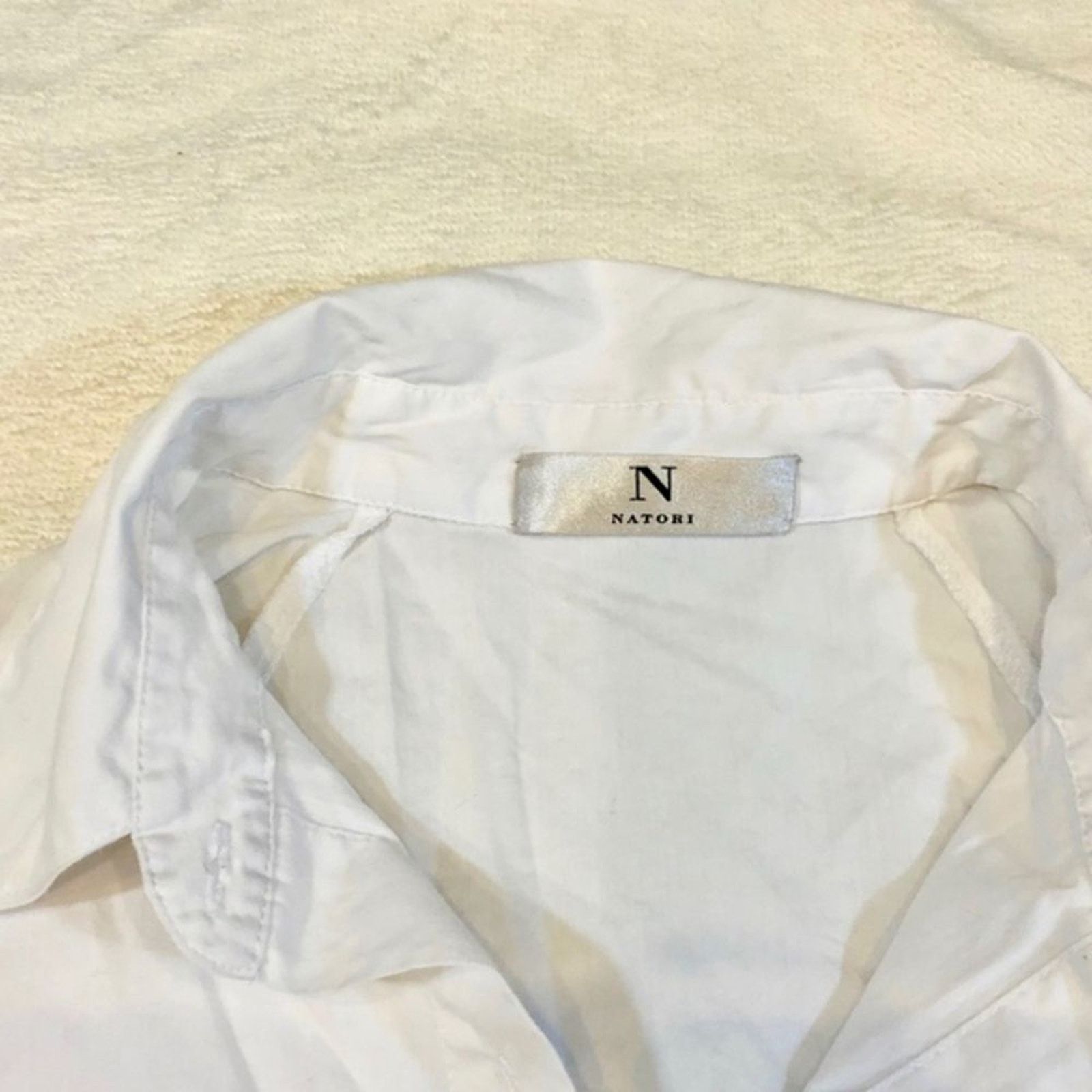 Other Natori White Cotton Button Front Collared Shirt | Sz S Size S / US 4 / IT 40 - 4 Thumbnail