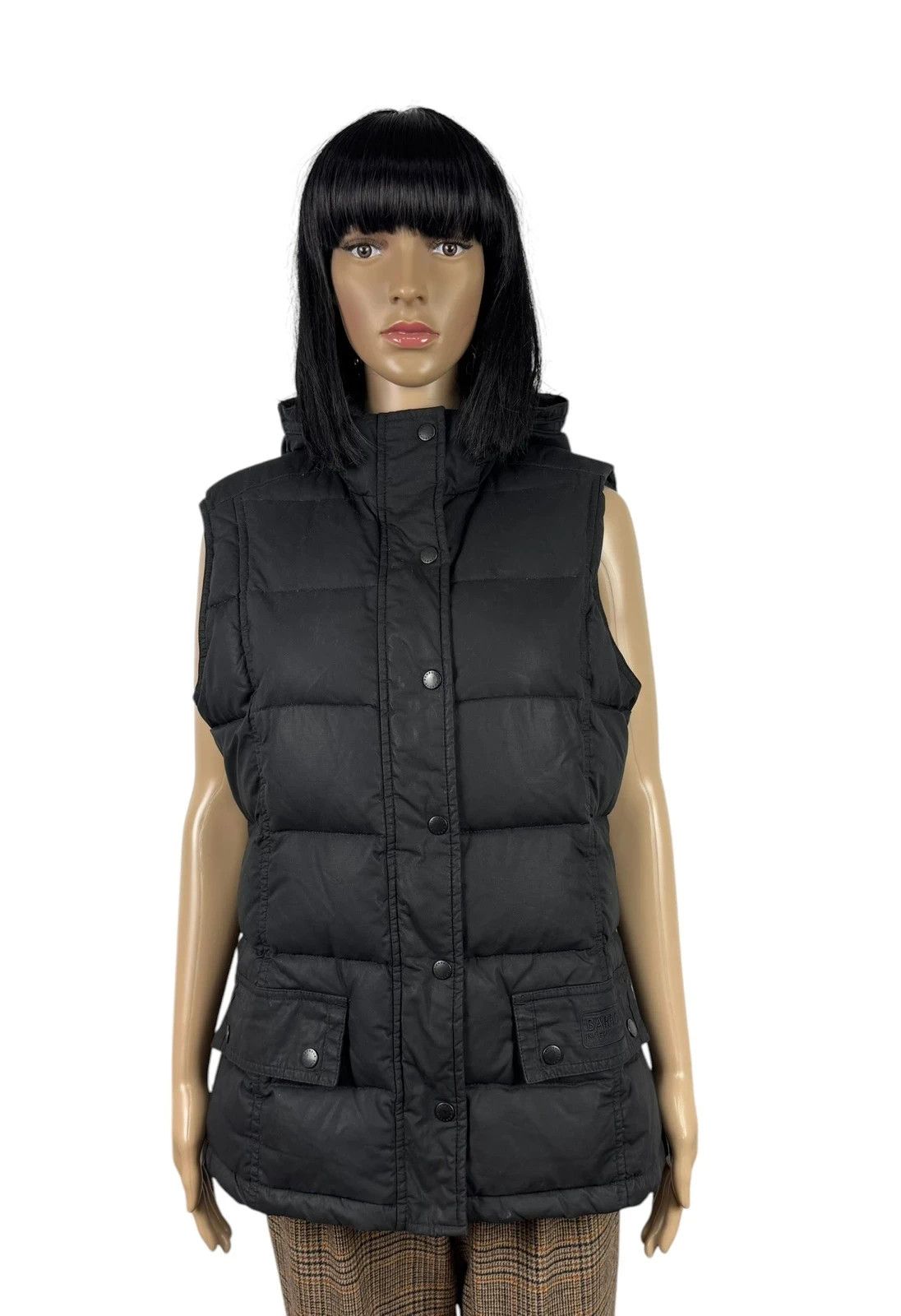 Barbour Barbour International Wax Cotton Down Gilet Size L / US 10 / IT 46 - 1 Thumbnail
