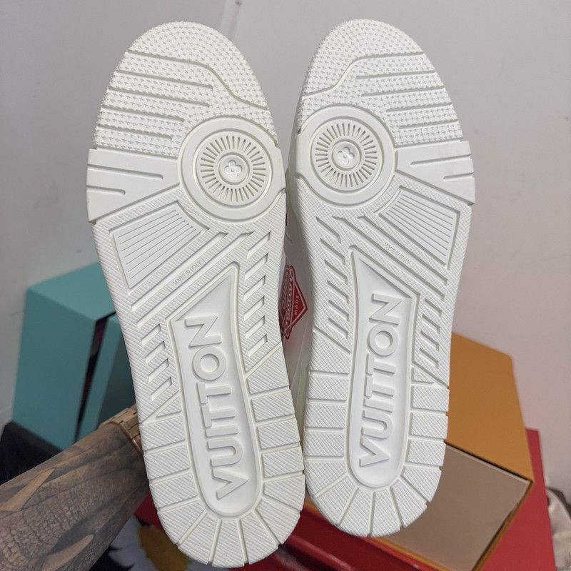 Nigo x LOUIS VUITTON Trainer Low Sneakers in White Red -250
