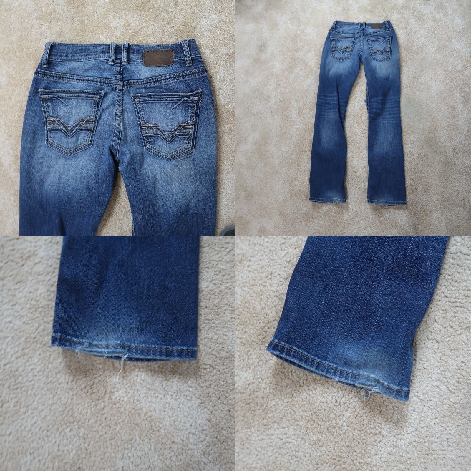 Vintage BKE Buckle Aiden Jeans Men’s 29 Regular Blue Denim Straight 5-Pocket Size 29x33 Vintage No Size US 29 - 8 Thumbnail