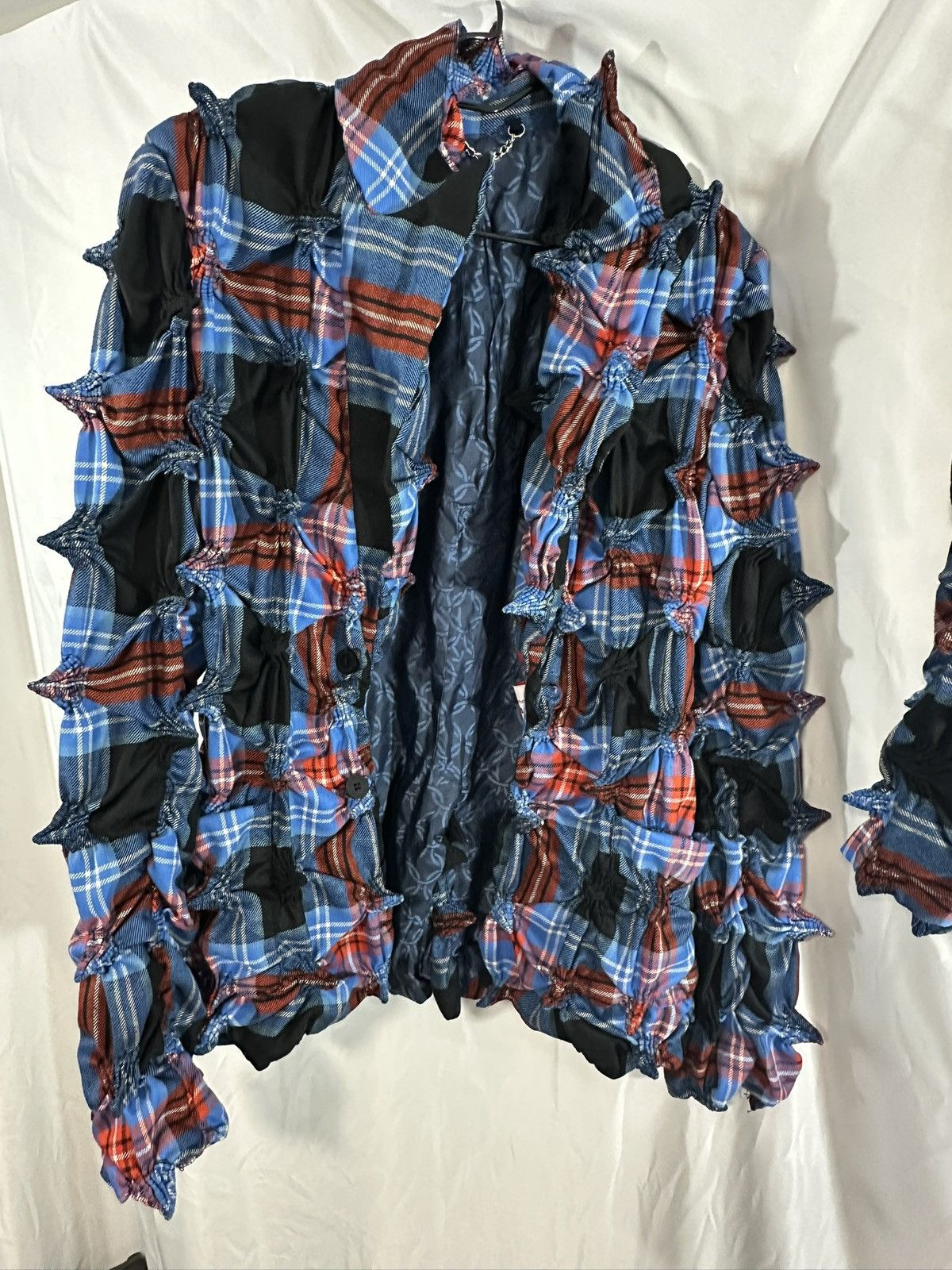 Charles Jeffrey LOVERBOY Spiked tartan plaid jacket and short set Size US M / EU 48-50 / 2 - 3 Thumbnail