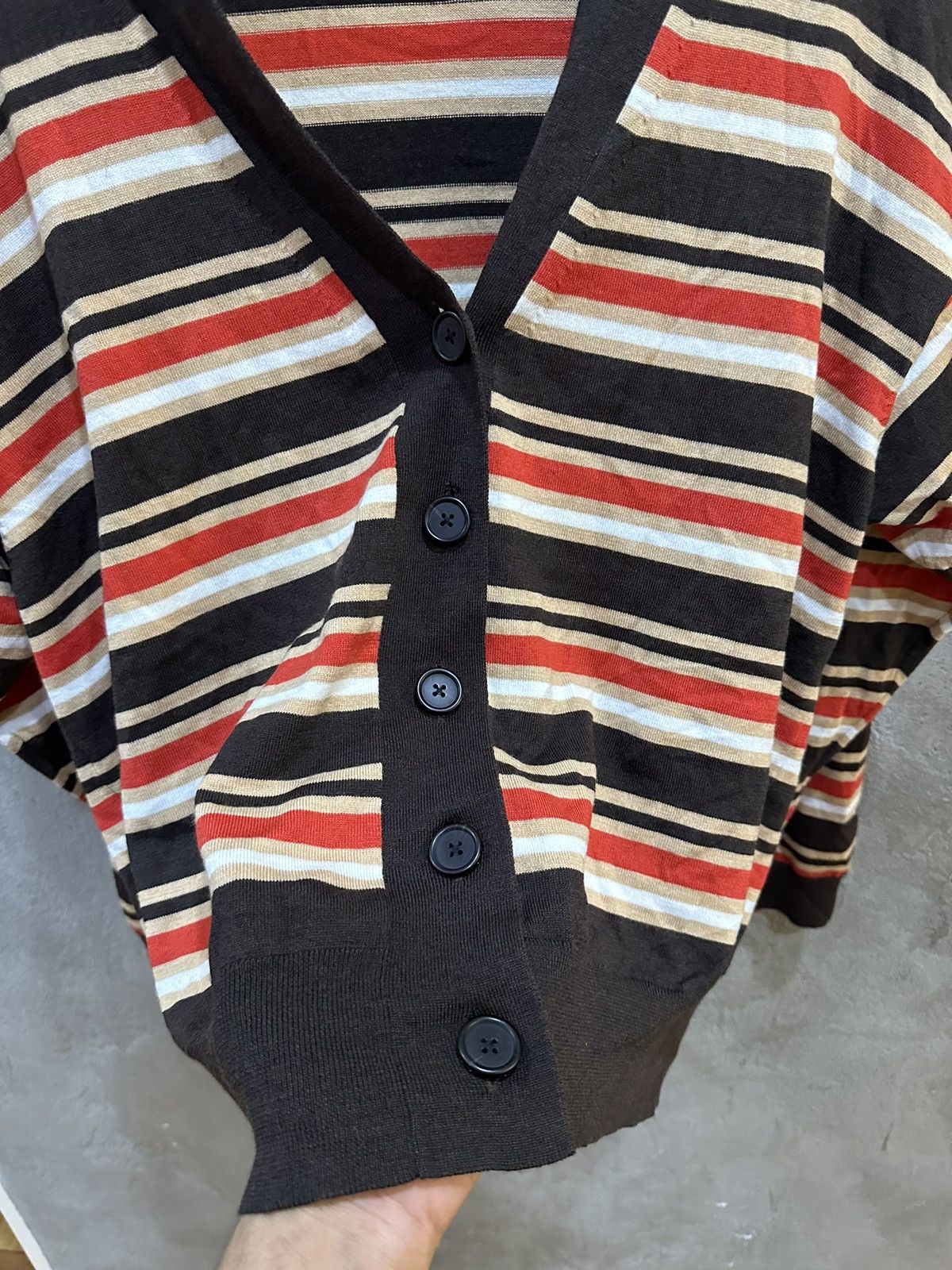 Marni Marni Knitted Stripes Cardigan Size US L / EU 52-54 / 3 - 6 Thumbnail
