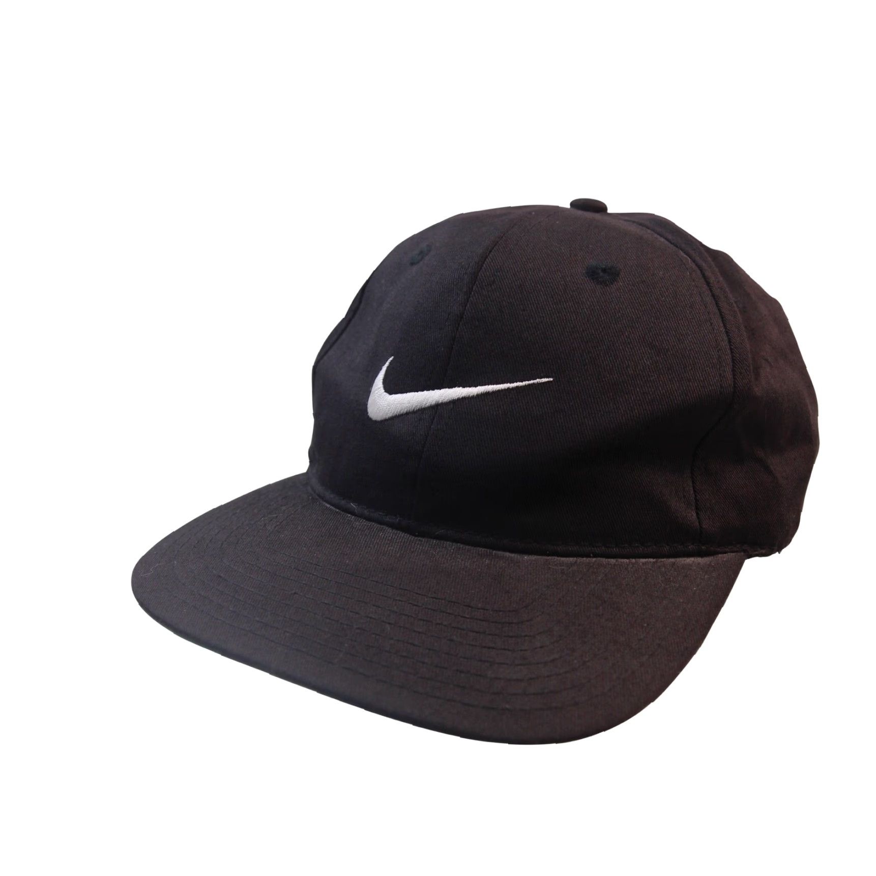 Nike Vintage Nike Swoosh Snapback Cap 90s Black Cap Mens OS Snapback 90s Nike Swoosh Black Mens OS Size ONE SIZE - 2 Thumbnail