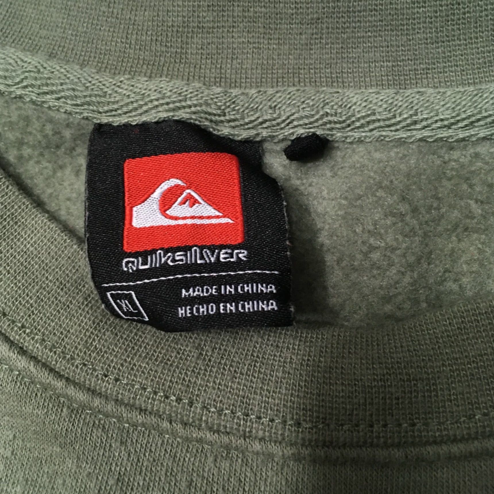 Quiksilver Quicksilver Men’s Crewneck Sweatshirt Green XL Fleece Lined Pullover Regular Size XS? Size US XL / EU 56 / 4 - 3 Thumbnail