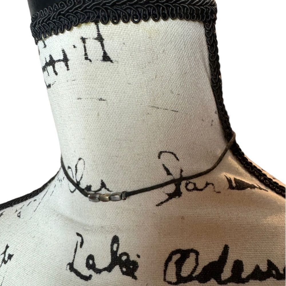 Other Suede simple choker necklace with silver front accents Size ONE SIZE - 1 Thumbnail