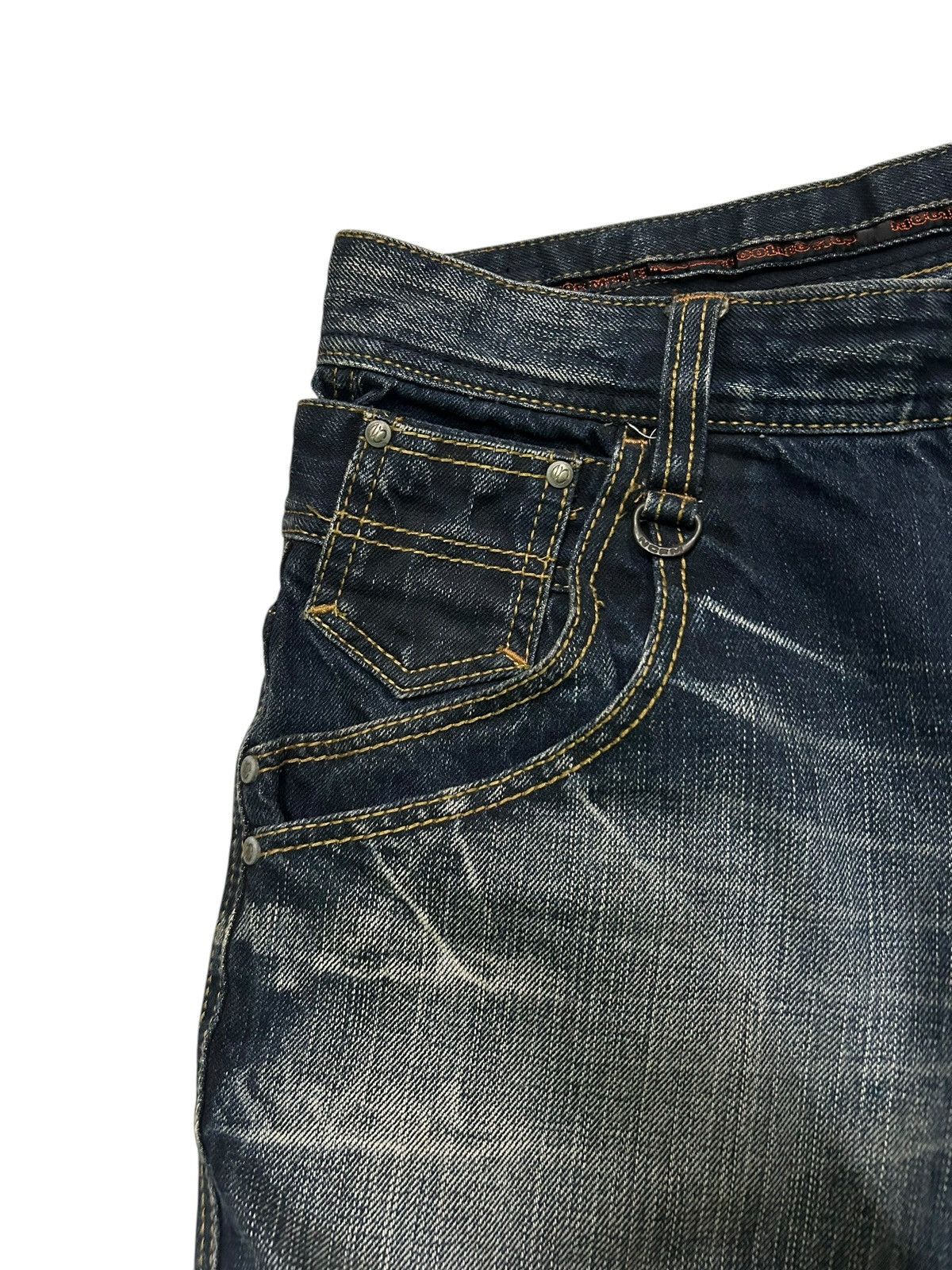 If Six Was Nine × Le Grande Bleu (L.G.B.) × Nicole Club Nicole Club For Men Rare Double Waist Punk Style Denim Jeans Size US 32 / EU 48 - 4 Thumbnail