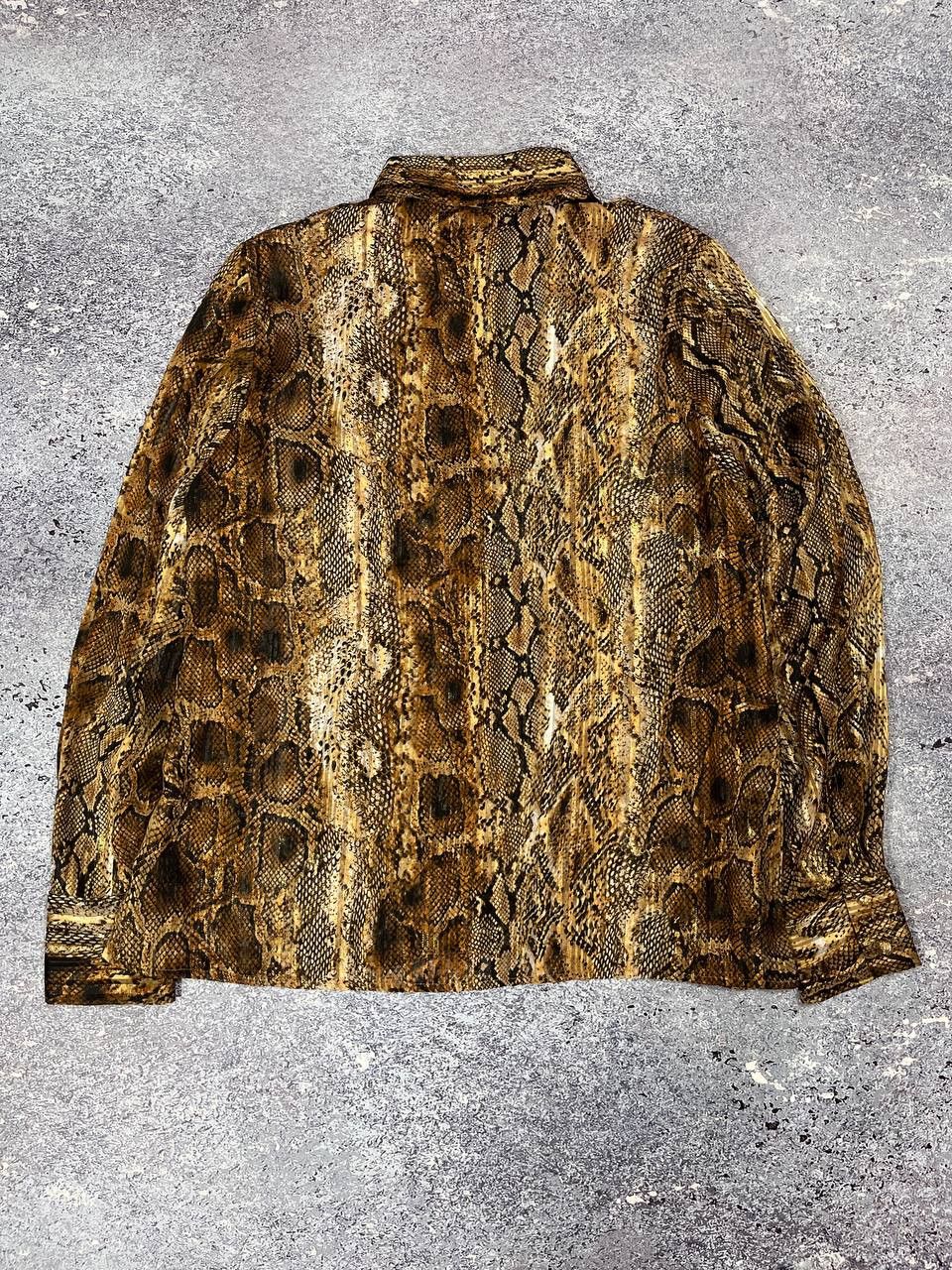Hysteric Glamour Roberto Cavalli Style Japanese Y2K Golden Snake Top Shirt Size S / US 4 / IT 40 - 2 Thumbnail