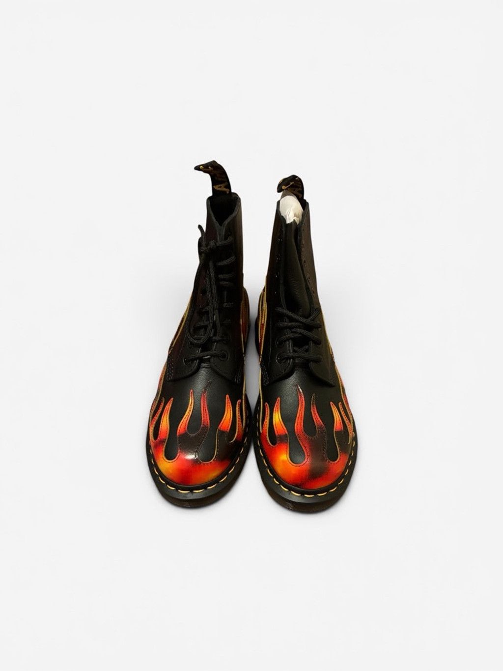Dr. Martens Dr. Martens 1460 Pascal Flame Boots Black Red US 8 Size US 8 / IT 38 - 1 Thumbnail